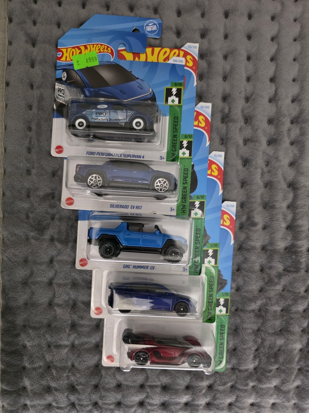 Hot Wheels Assorted Die-Cast Toy Car Pack - HW Green Speed Collection